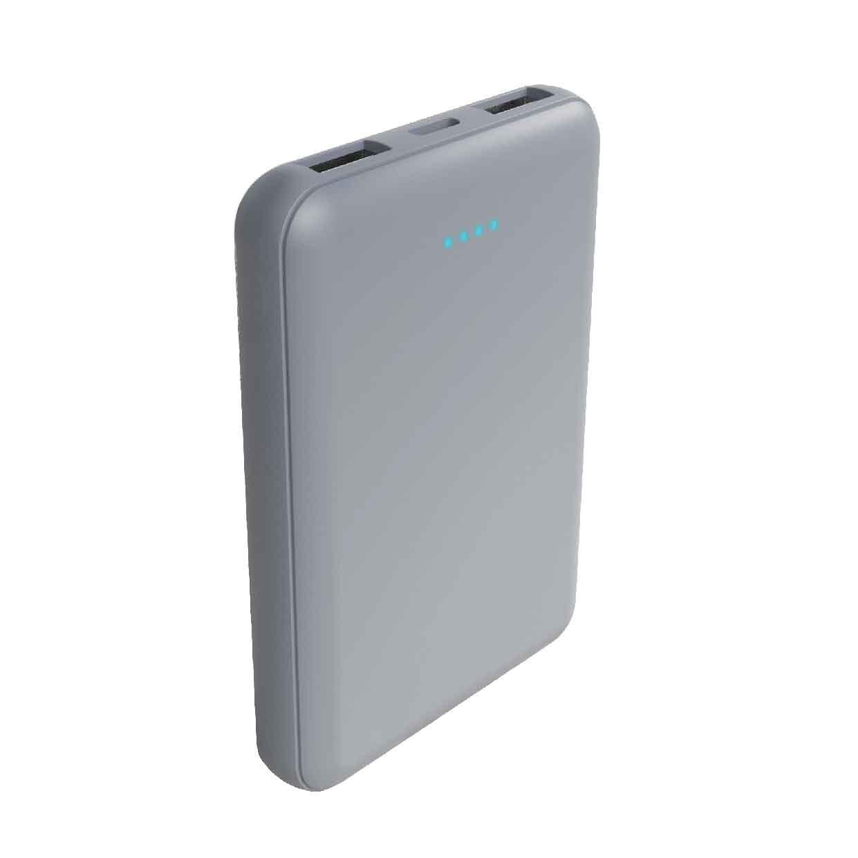 Laser 5000mAh Powerbank Silver