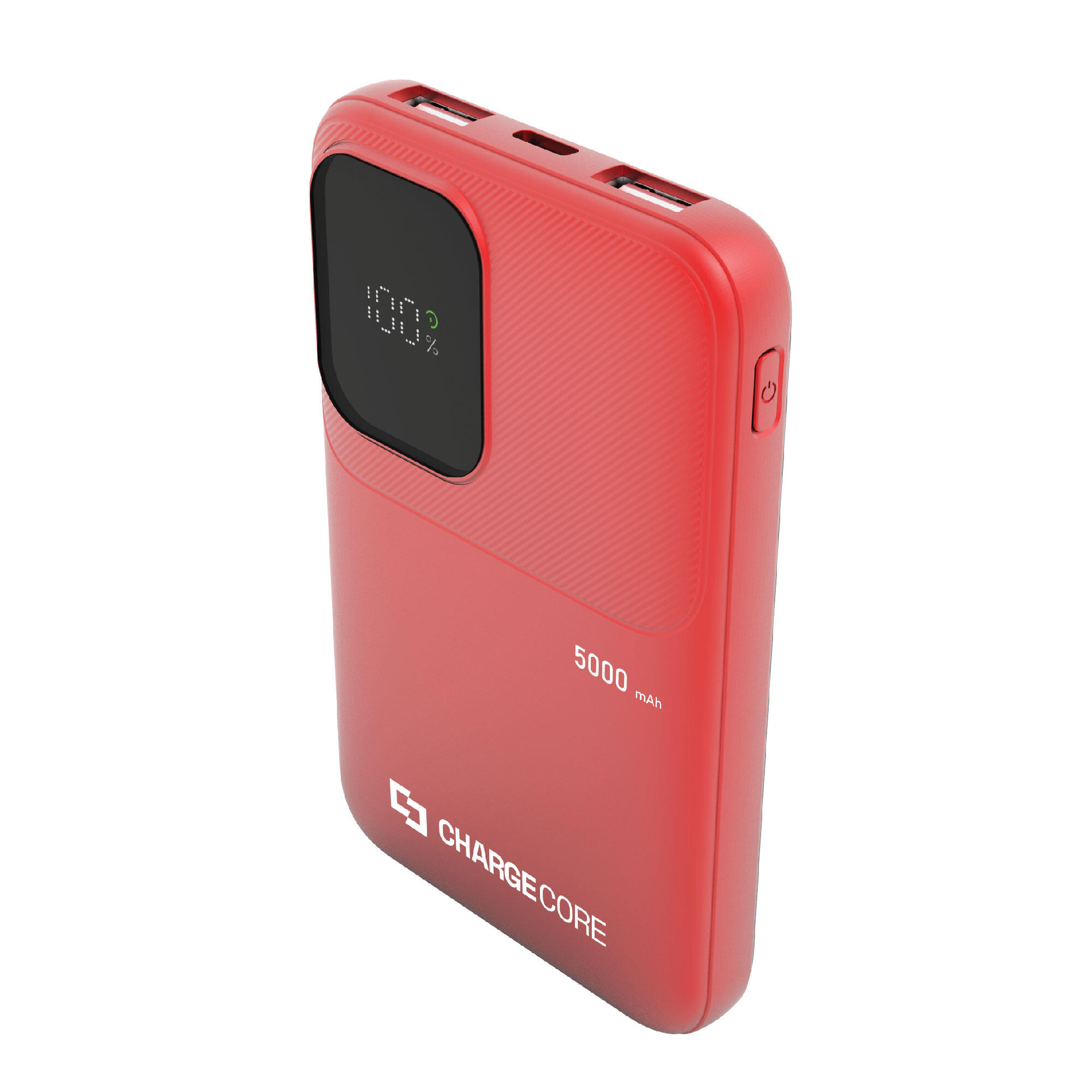 ChargeCore Portable LiFePO₄ Power Bank 5000mAh (Sunset Coral)