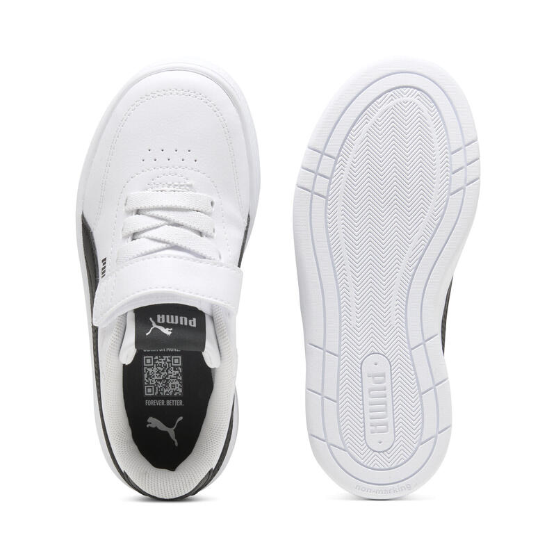 Încălțăminte copii talpă cauciuc, Court Classic Clean, alb PUMA