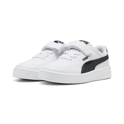 Zapatillas Court Classic Clean Niños PUMA White For All Time Red