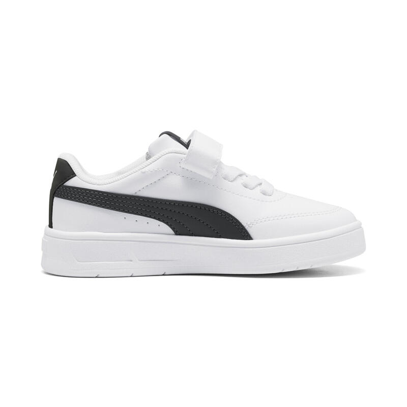 Încălțăminte copii talpă cauciuc, Court Classic Clean, alb PUMA