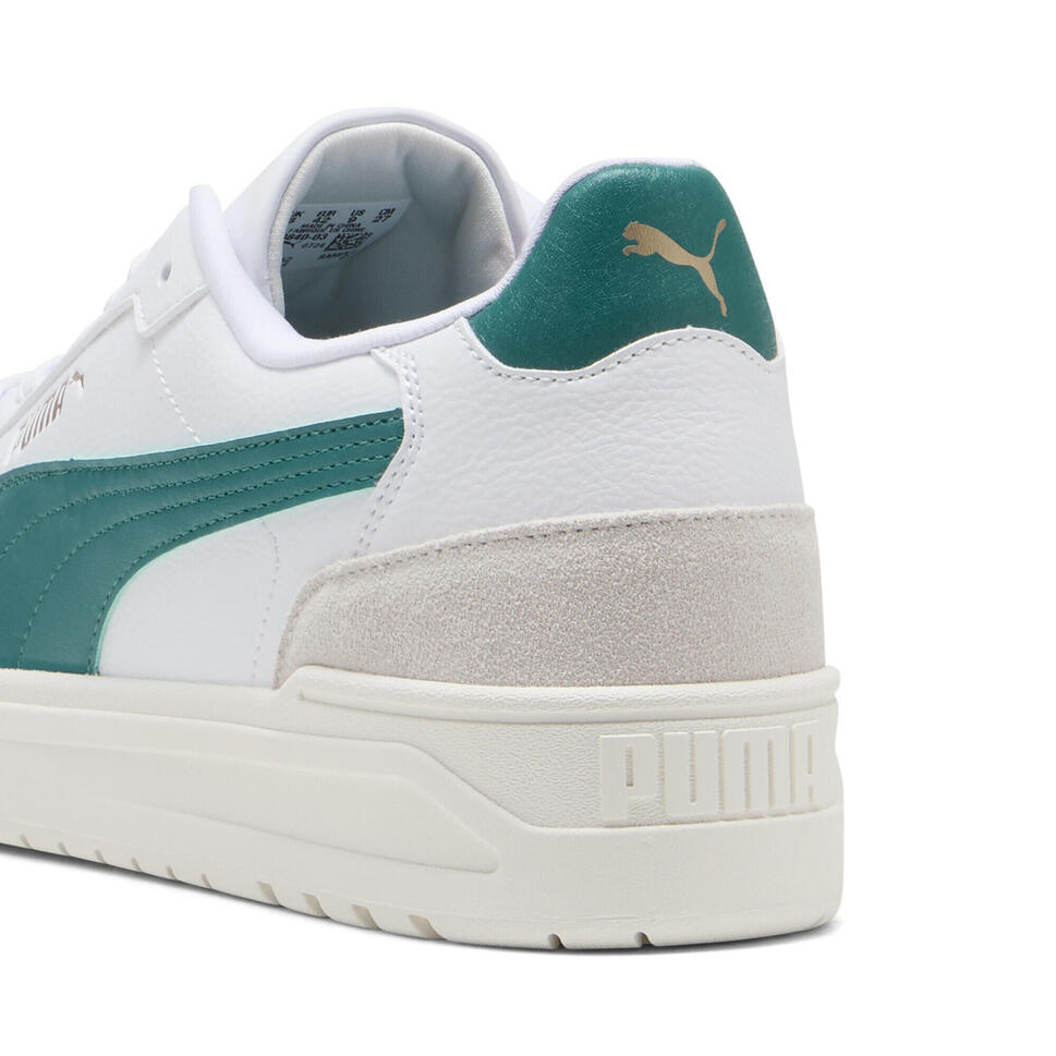 Sneakersy unisex Shuffle Downtown PUMA White Wild Green Vapor Gray