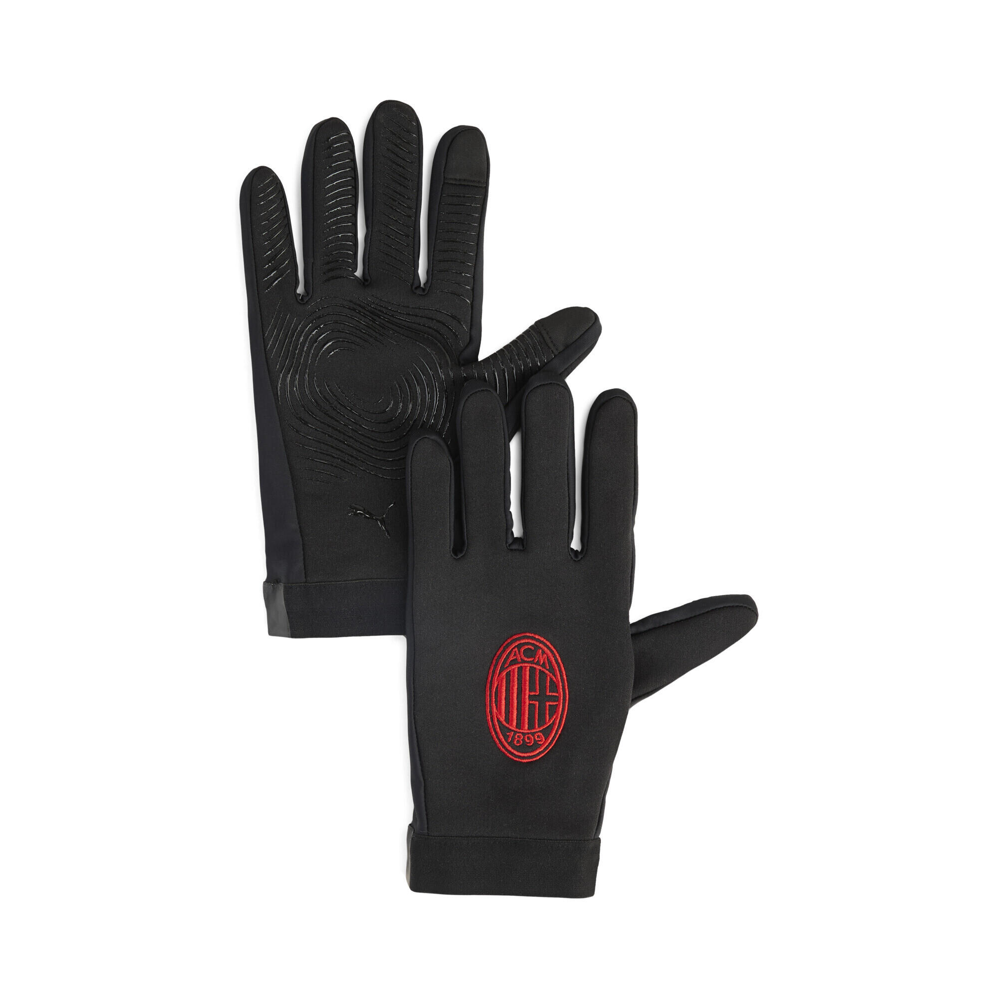 Rękawice zawodnika z pola AC Milan PUMA Black For All Time Red