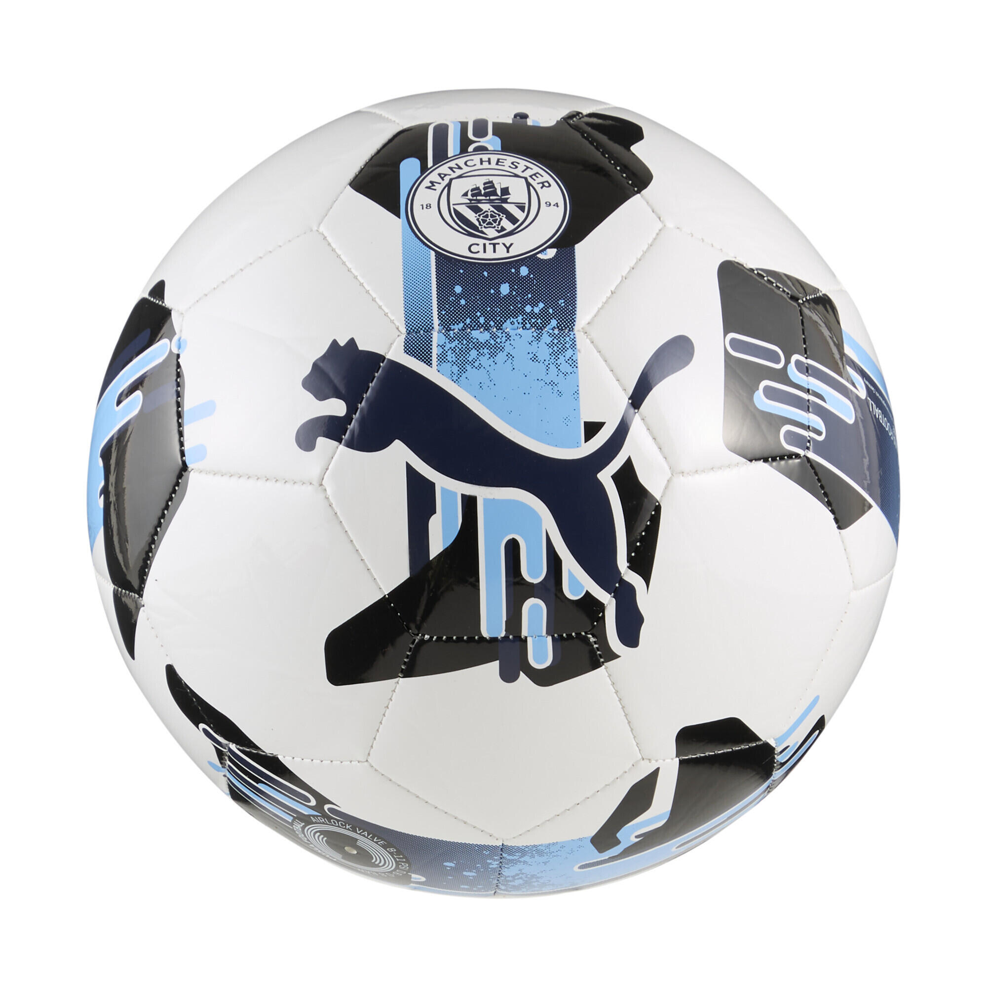 Puma - Ballon De Football D’entraînement Orbita 6 Manchester City Puma - Ballon - Blanc|bleu - 5 - Decathlon