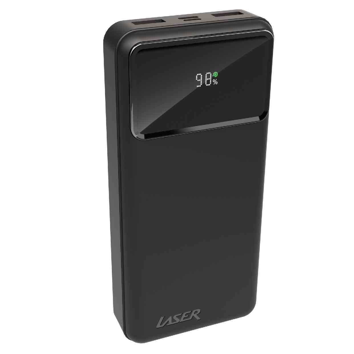 Laser 20000mAh Powerbank with 18W PD Fast Charging (Black)
