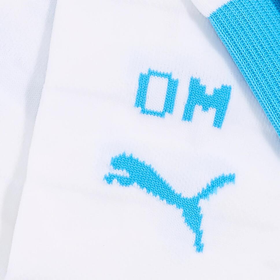 Męskie skarpety Olympique Marsylia 25/26 PUMA White Bleu Azur Blue