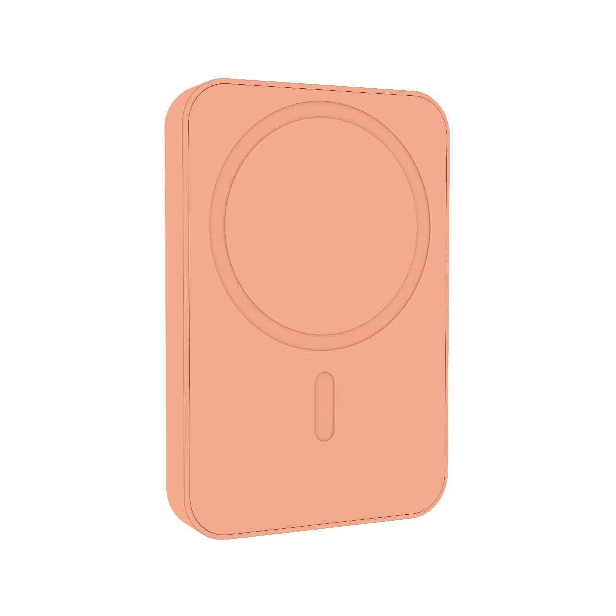 Laser Compact MagSafe-Compatible Portable Charger (Peach)
