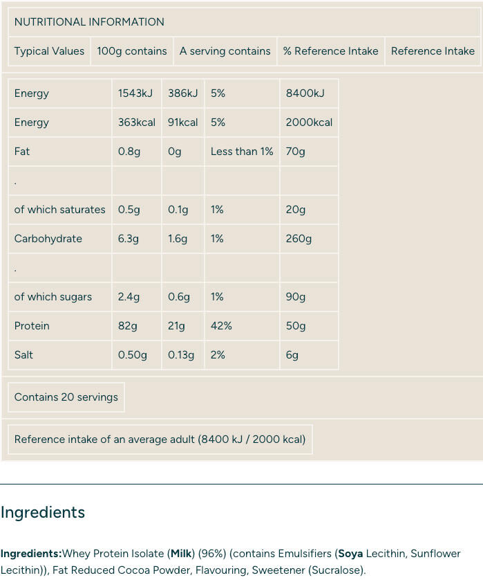 Whey isolate - Impact Whey Isolate - Chocolat Onctueux 1000g 3/3