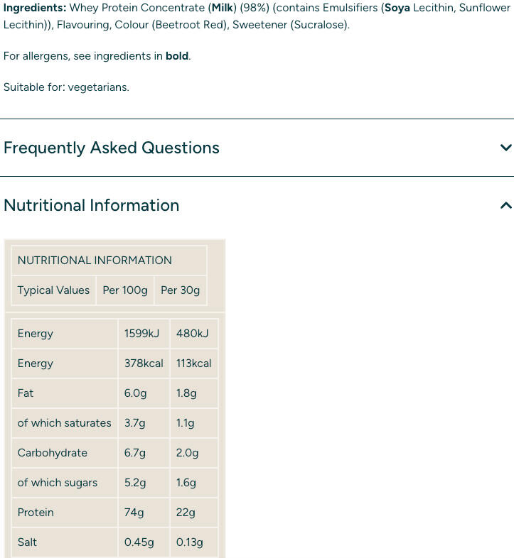 Whey concentrée - Impact Whey Protein - Crème de Fraise 1000g 3/3