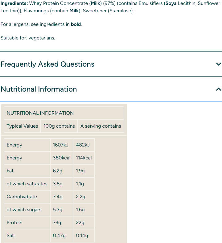 Whey concentrée - Impact Whey Protein - Chocolat Blanc 1000g 3/3