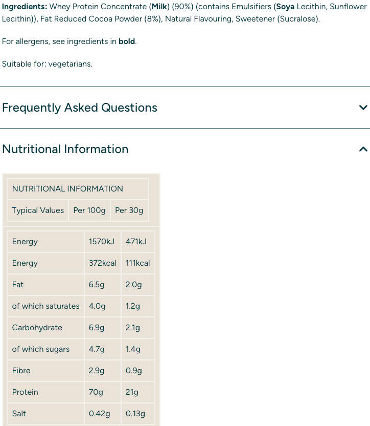 Concentrato di siero di latte - Impact Whey Protein - Cioccolato Naturale 1000g 3/4