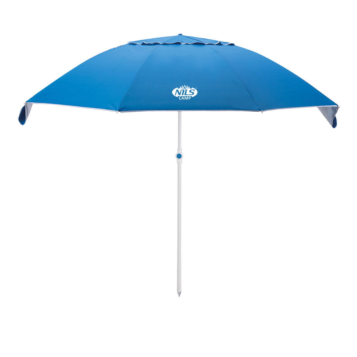 Nils Camp - Parasol De Plage Xl 220 Cm Nc7822 Nils Camp - Pied De Parasol - Bleu - Taille Unique - Decathlon