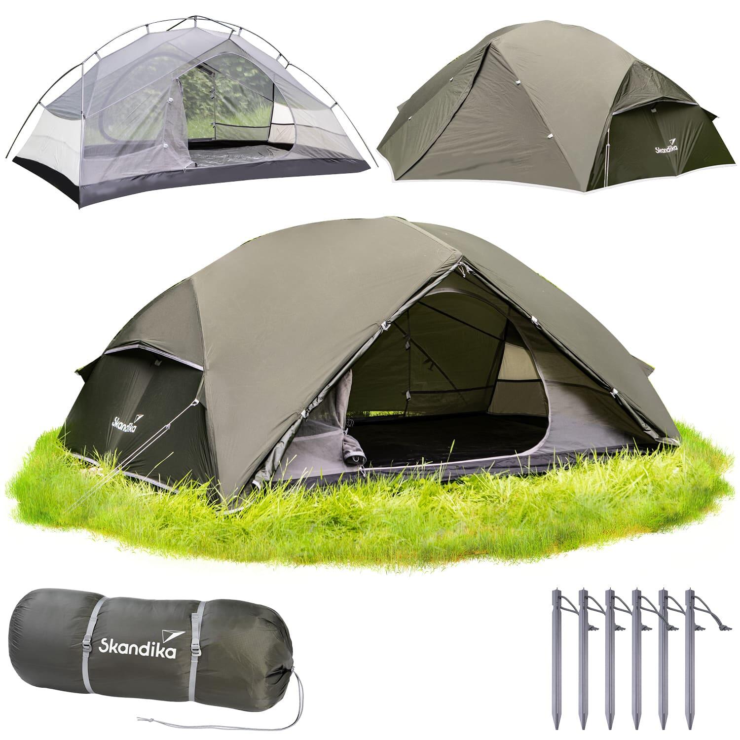 Skandika - Tente De Trekking Vatn - 2 Personnes - Dôme - Ultralégère - Montage Rapide - Tente - Vert - 2 Places - Decathlon