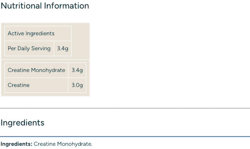 Creatine Monohydrate 250g MyProtein 3/3