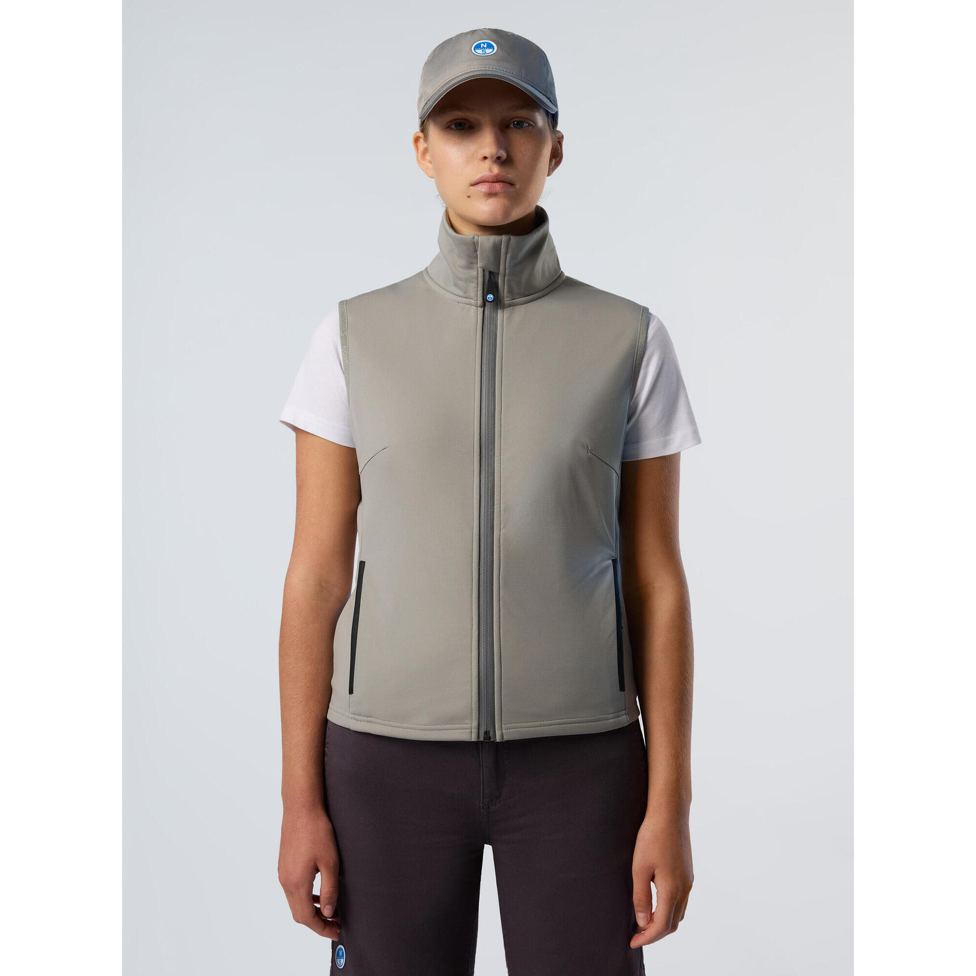 North Sails - Gilet Race Softshell Pour Femme - Doudoune Synthétique - Gris - Decathlon