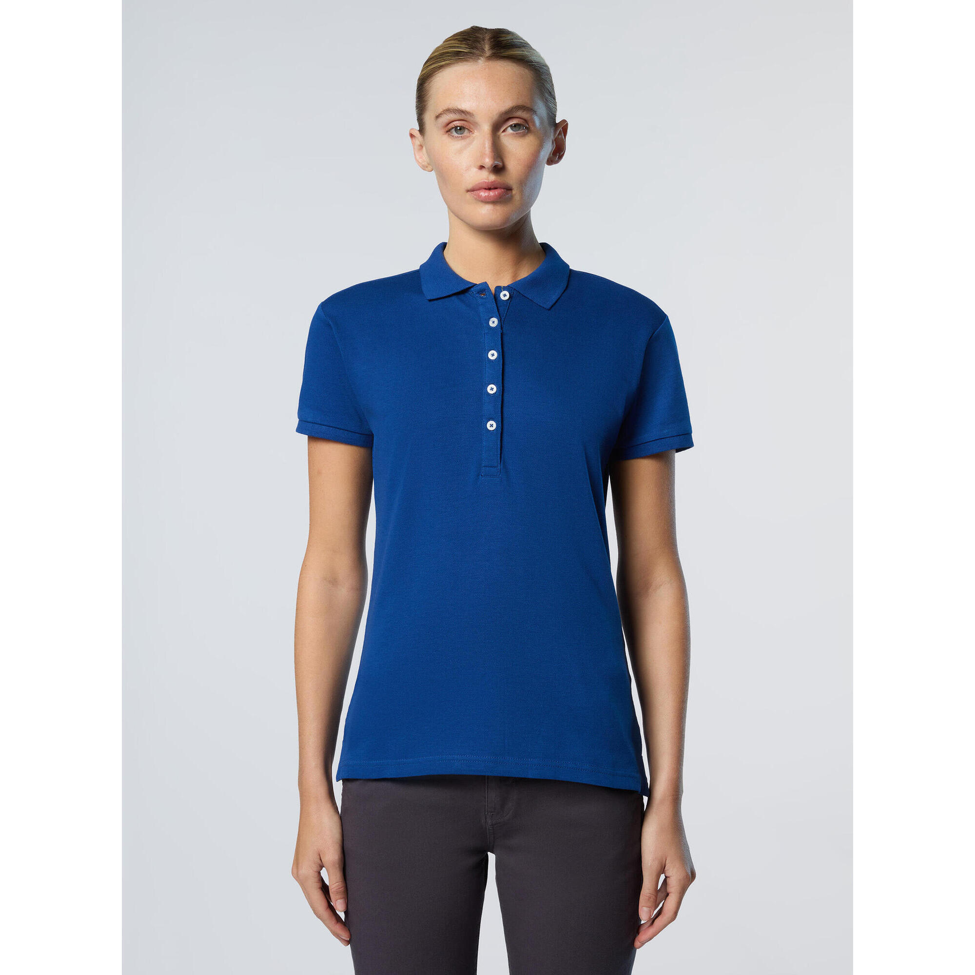 North Sails - Polo En Piqué Pour Femme - Polo Manches Courtes - Bleu - Decathlon