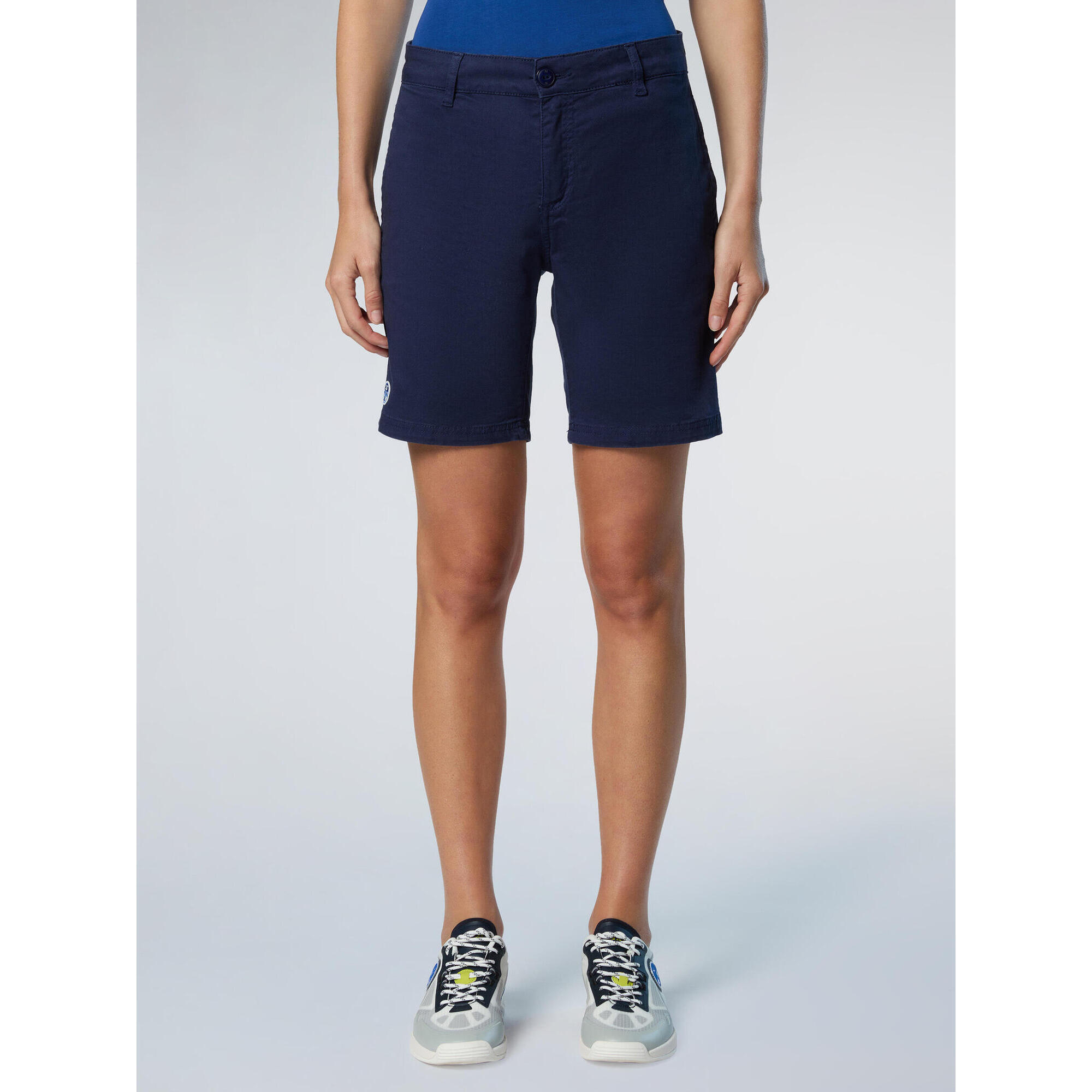 North Sails - Short Chino Femme Pour Femme - Short - Bleu - Decathlon