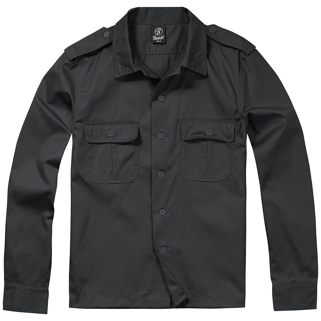 Brandit US Shirt Long Sleeve Black