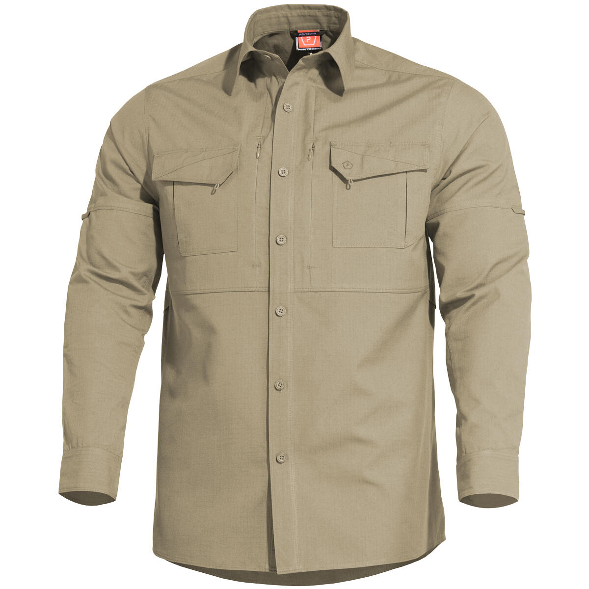 Pentagon Plato Tactical Shirt - Wolf Gray Ripstop, Military & Outdoor Long Sleeve Shirt - View #9