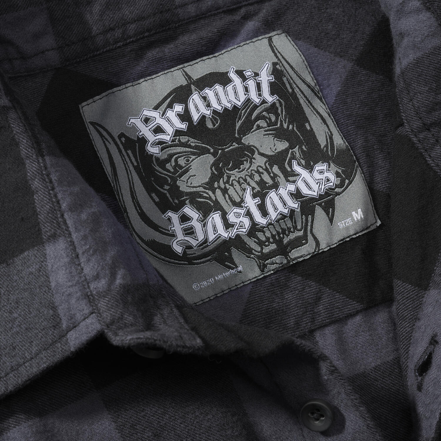 Brandit Motörhead Checkshirt Black-Grey 3/7