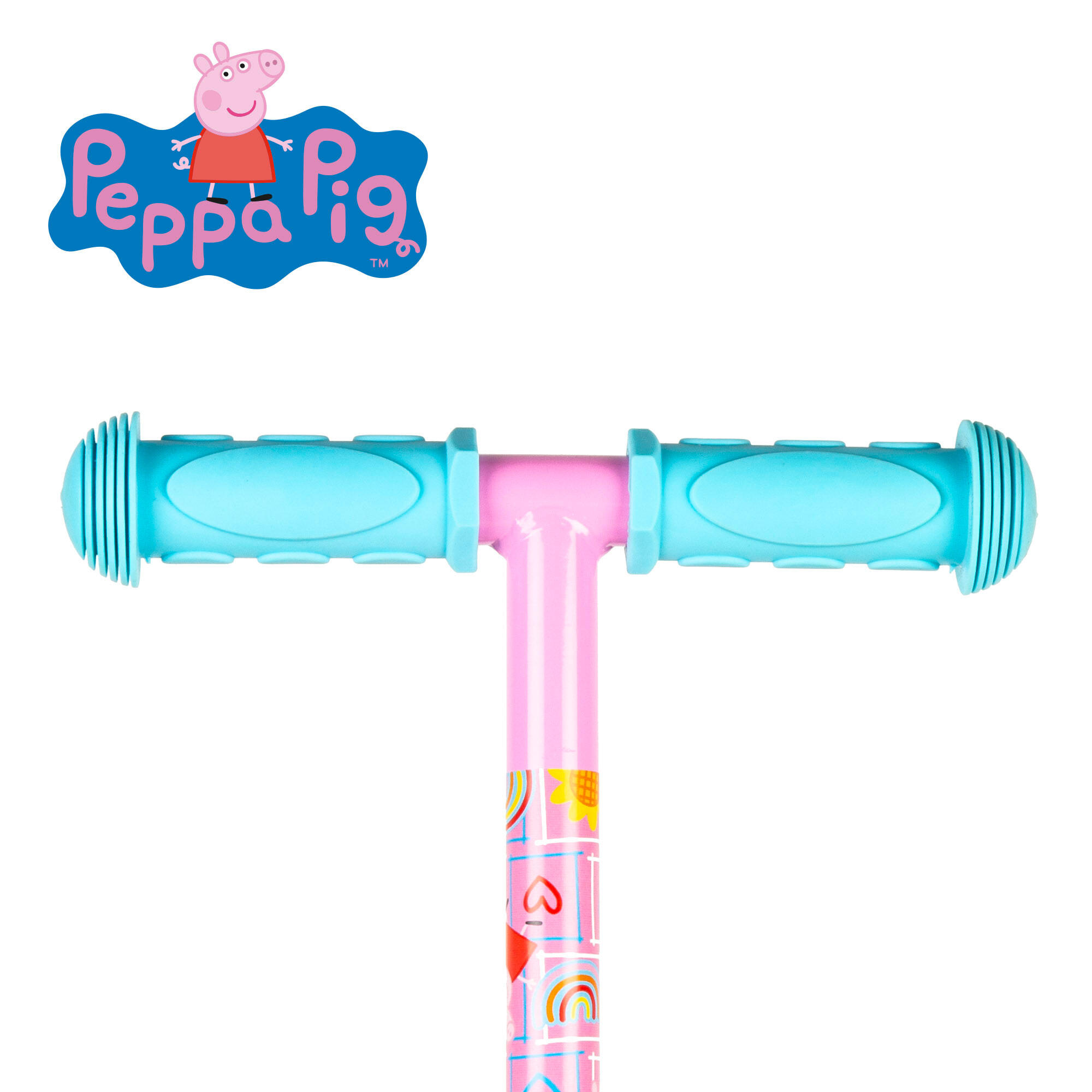 Patinete Peppa Pig 55x23x68 cm 3 rodas máx. 20 kg com luzes e freios 3/7