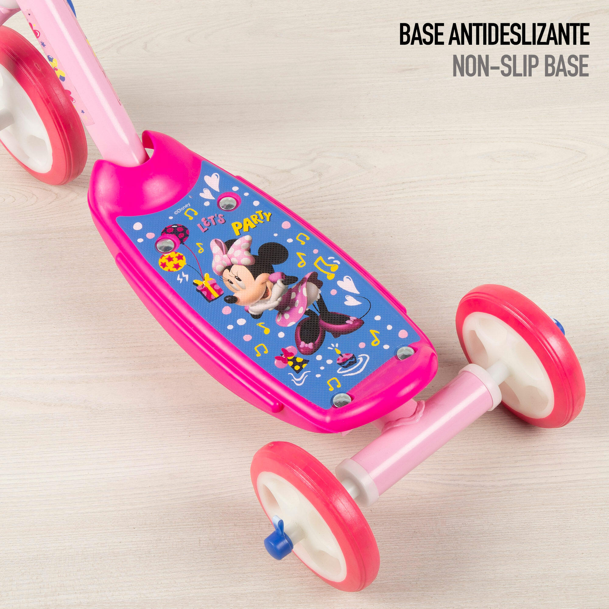 Minnie Scooter 3 rodas 57x30x60-66 cm máx. 20 kg + 2 anos de idade 6/7