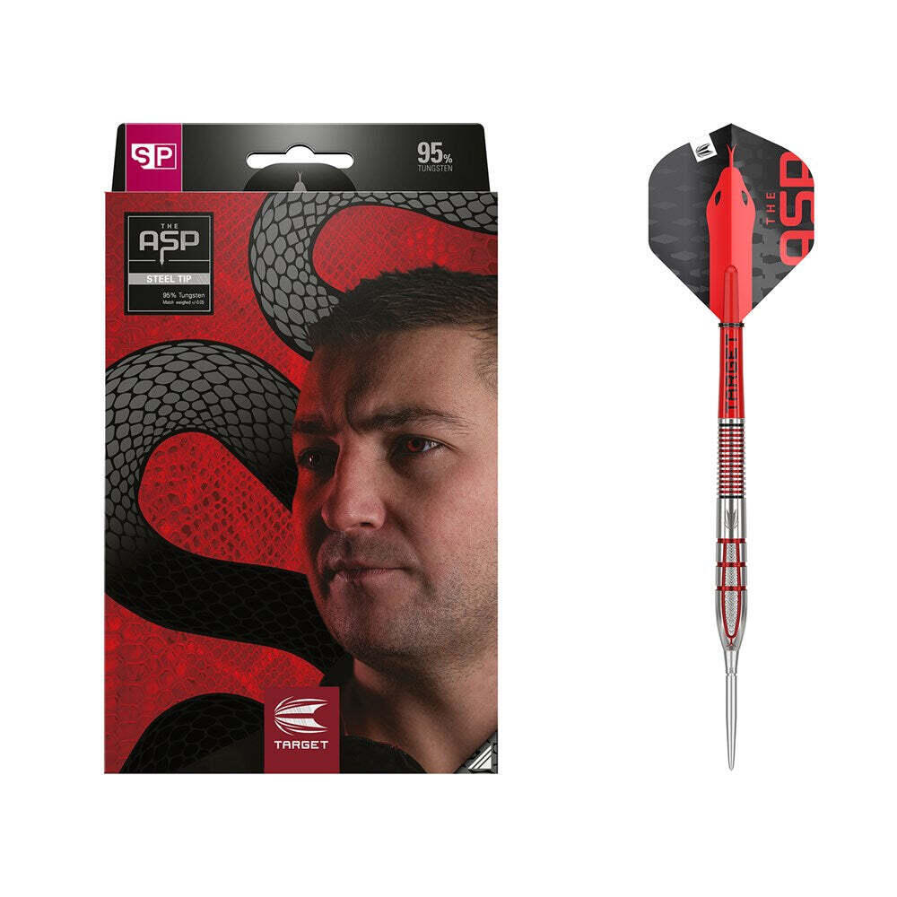 Target Nathan Aspinall G2 95% Steel Tip Dart - Black/Red