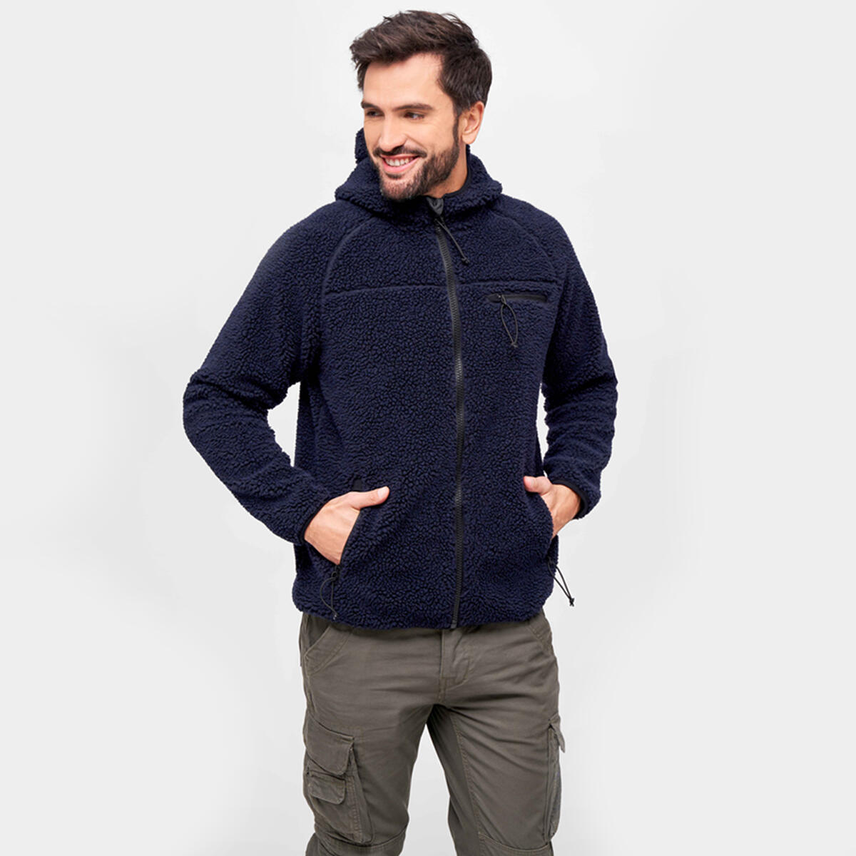 Felpa con cappuccio zip Brandit Teddy 3/6