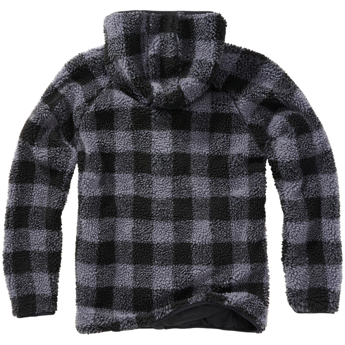 Brandit Teddyfleece Worker Jacket Black/Grey 2/5