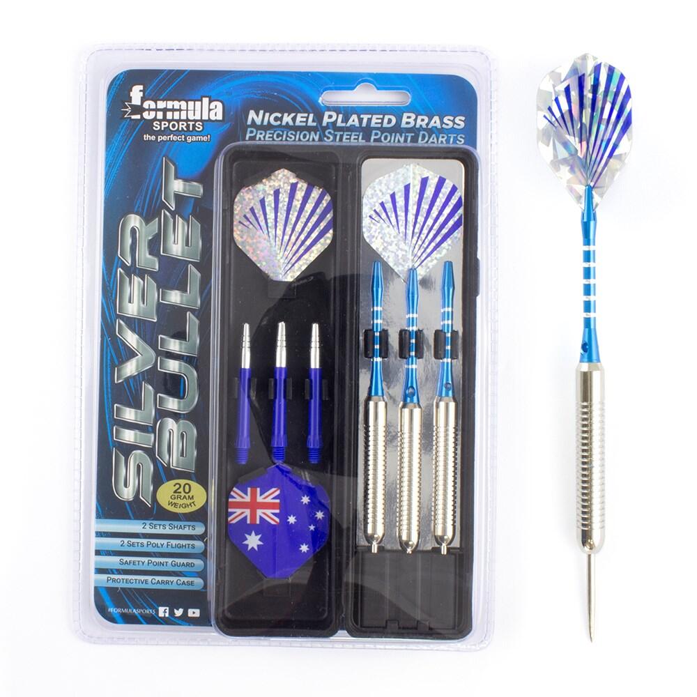 Formula Sports Silver Bullet Nickel Plated Brass Darts Gift Pack