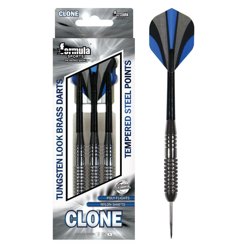 Formula Sports Clone Tungsten Look Brass Darts Steel Tip (12pc)