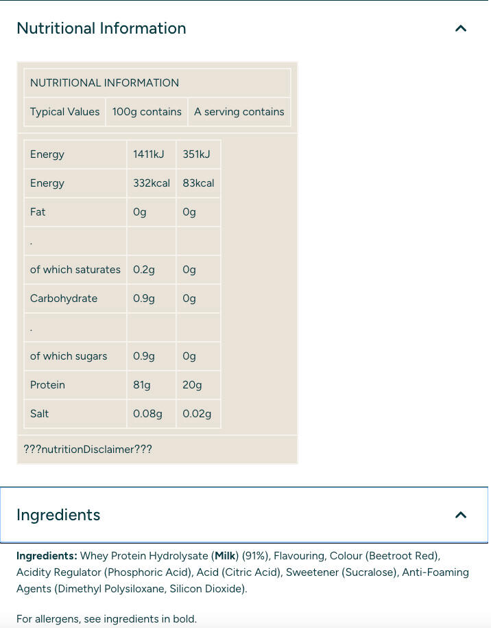 Clear whey - Clear Whey Isolate - Mirtillo Rosso Lampone 500g 3/3
