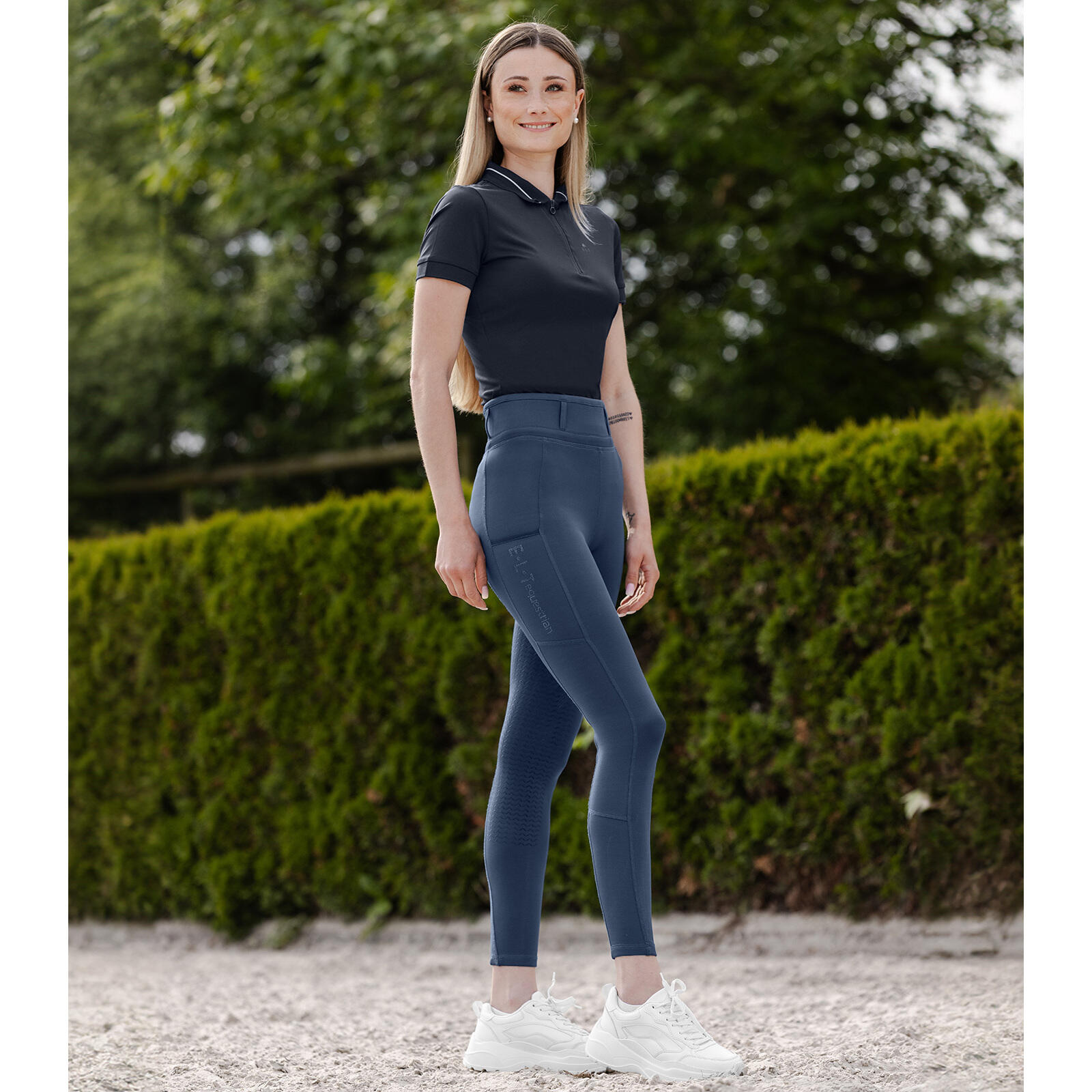 Legging équitation full grip fille ELT Ella Glam 3/3