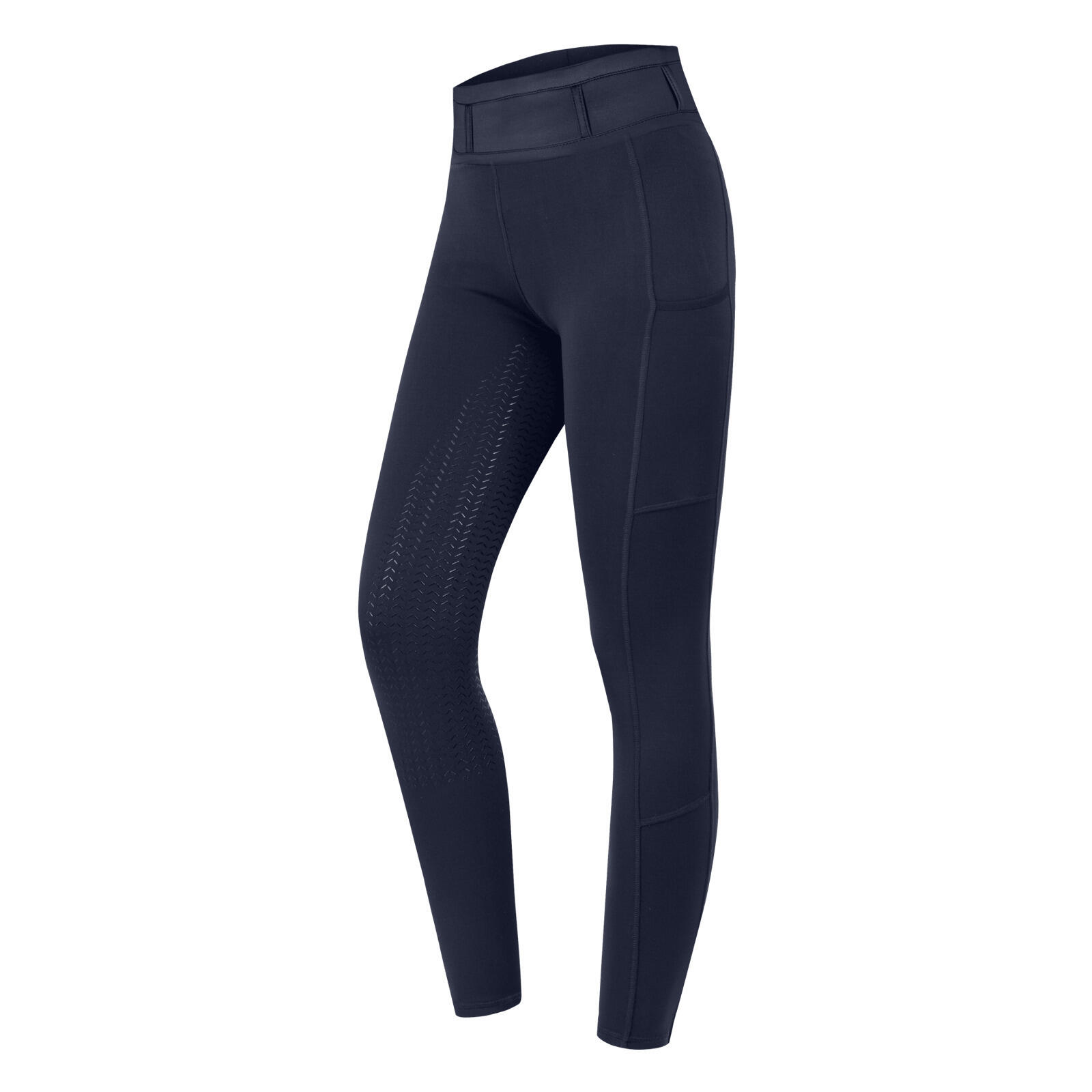 Elt - Legging Équitation Full Grip Femme Elt Ella Glam - Legging - Bleu|gris - Decathlon
