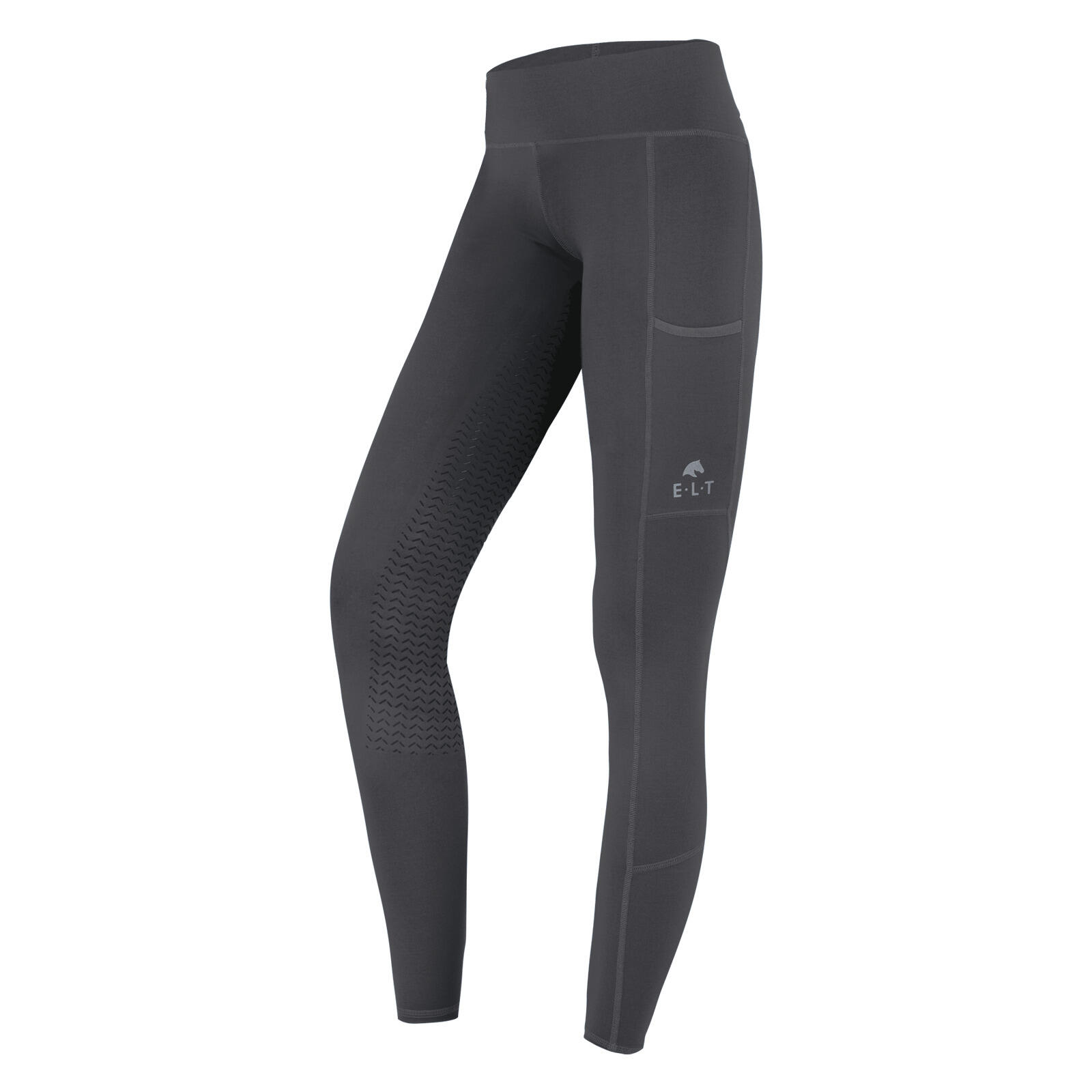 Dziewczęce legginsy jeździeckie z pełną przyczepnością ELT Ella