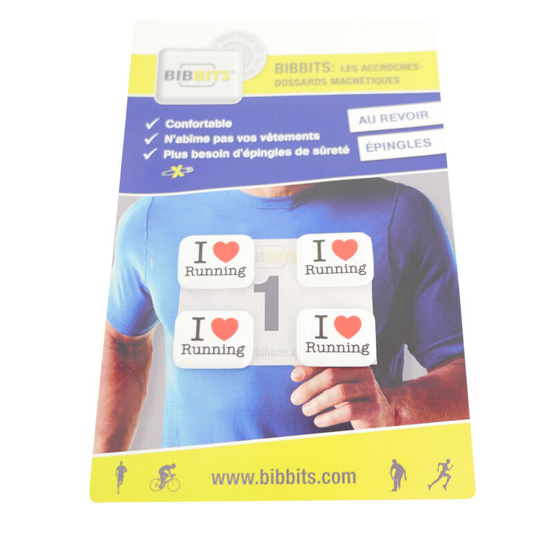 Porta pettorale magnetico Bibbits I love Running 3/4