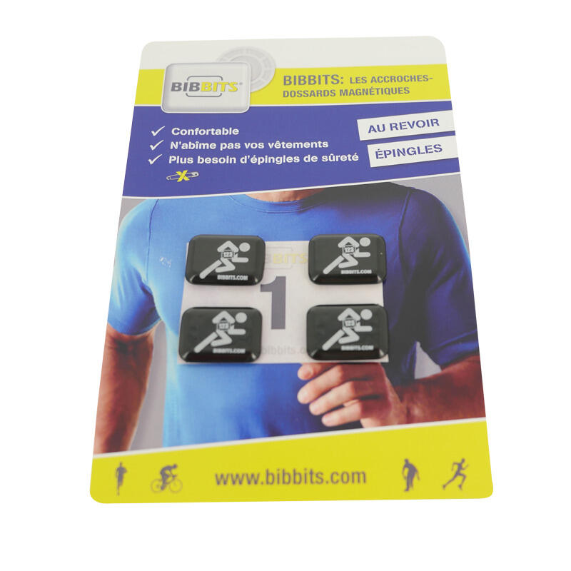 Accroches dossards magnétiques silhouette coureur Bibbits 4/4