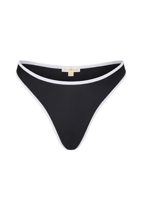Bikinihose Contrast Binding Fixed Brazilian Bikini Bottom