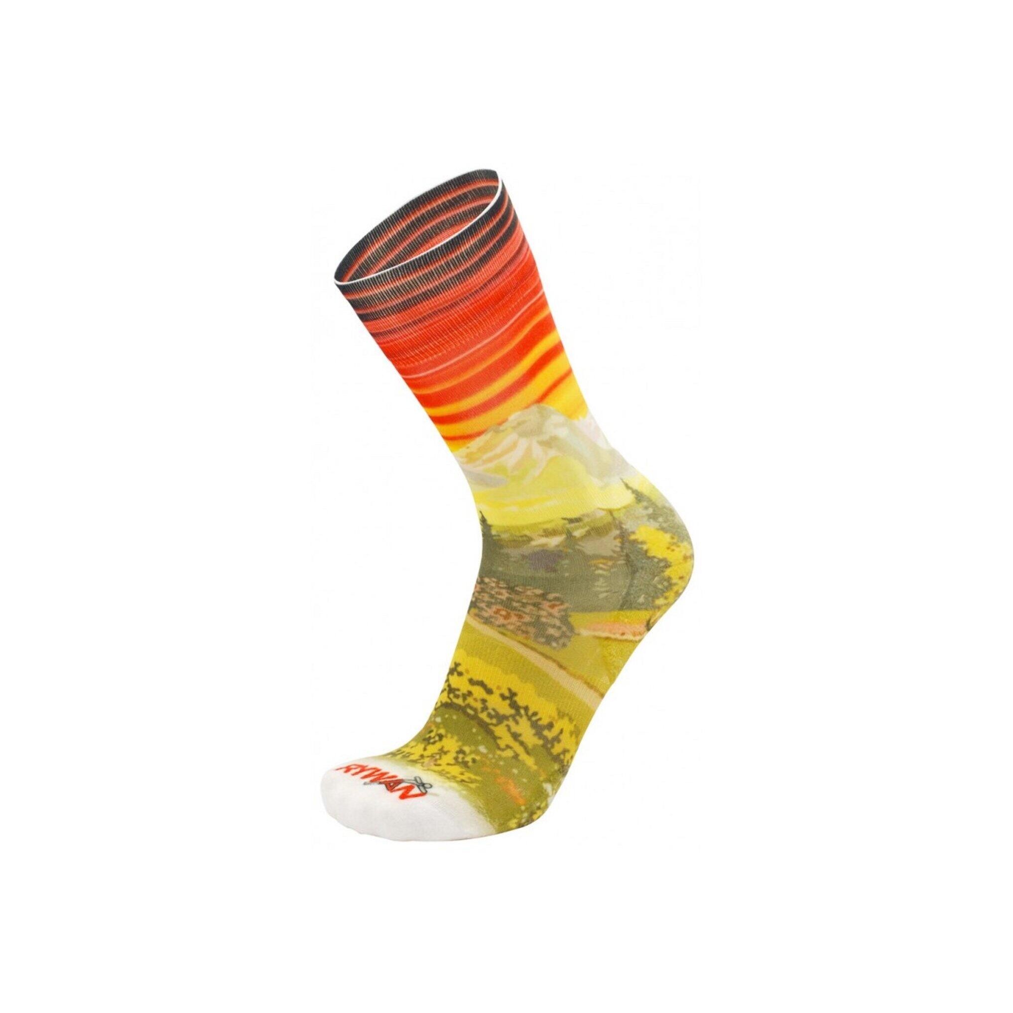 Rywan - Chaussettes Esprit Montagne Rywan No Limit Graphik - Chaussettes - Rouge - 43/46 - Decathlon