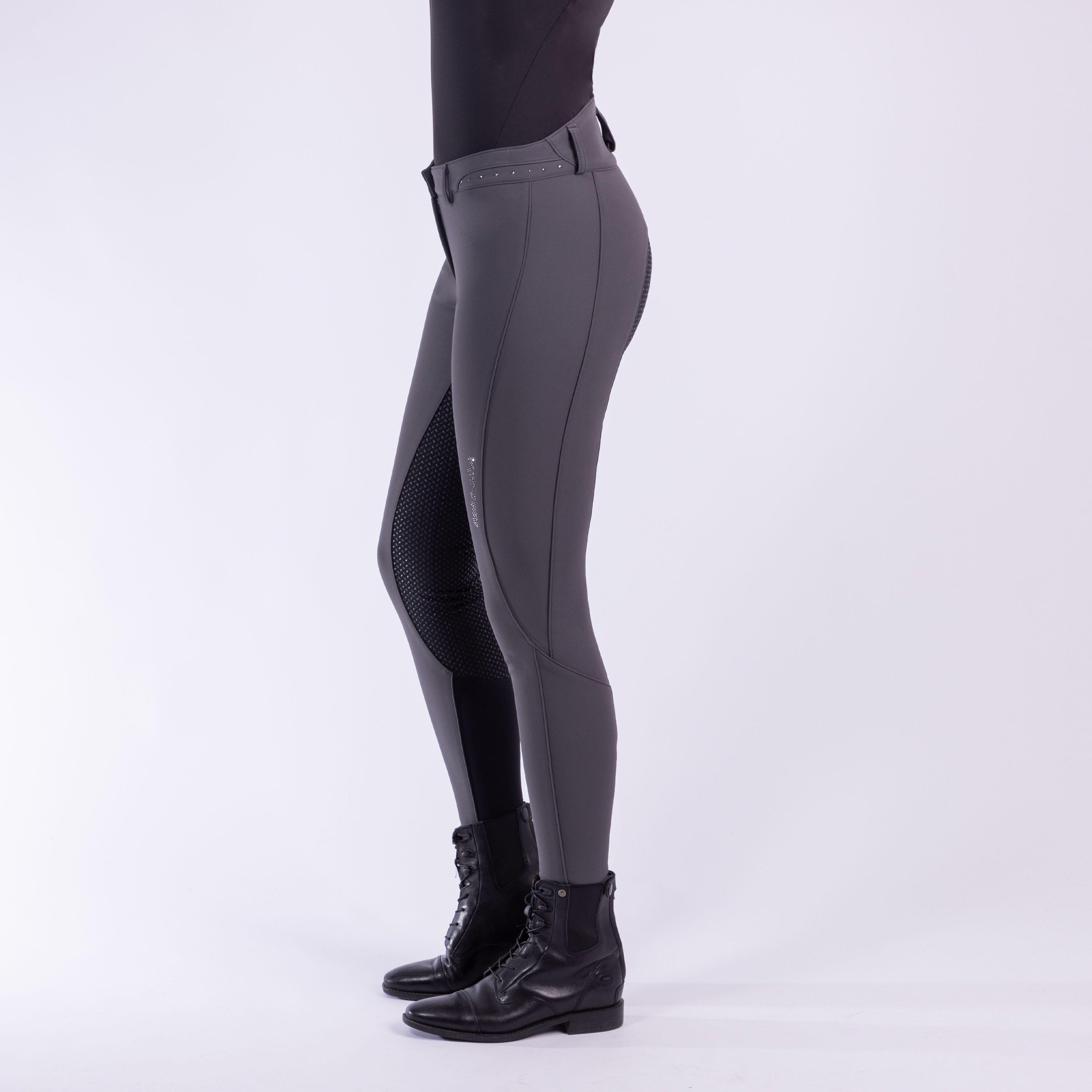 Pantaloni da equitazione full grip donna Euro-Star Queen Diamond 4/4