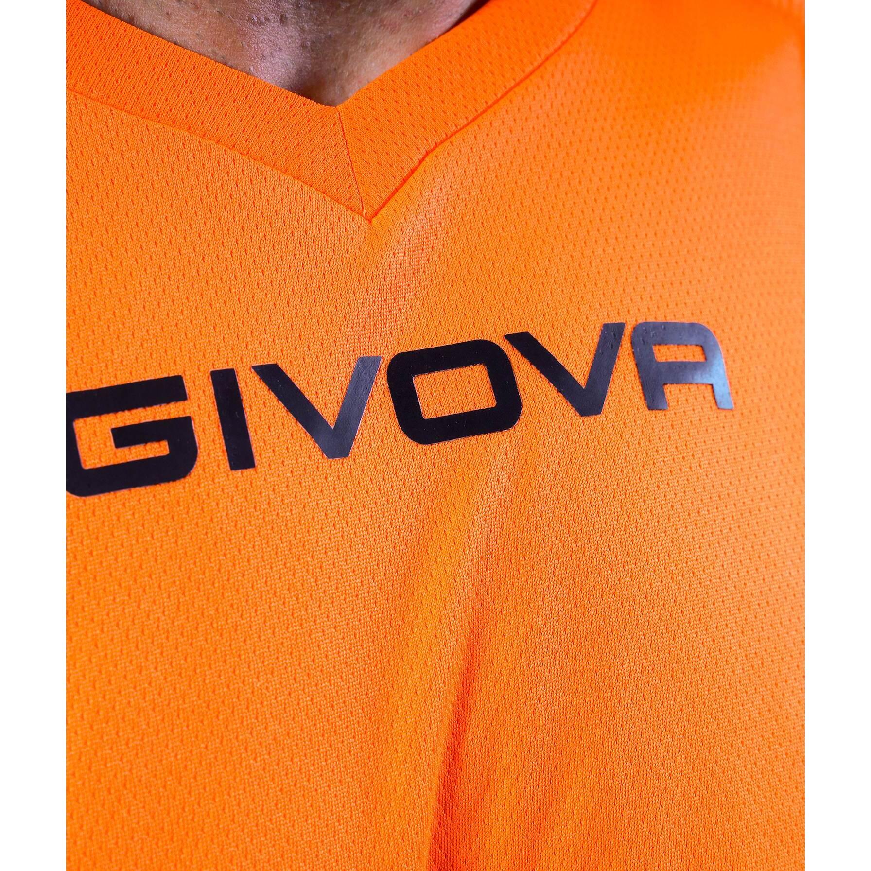 T-shirt uomo givova arancio 3/4