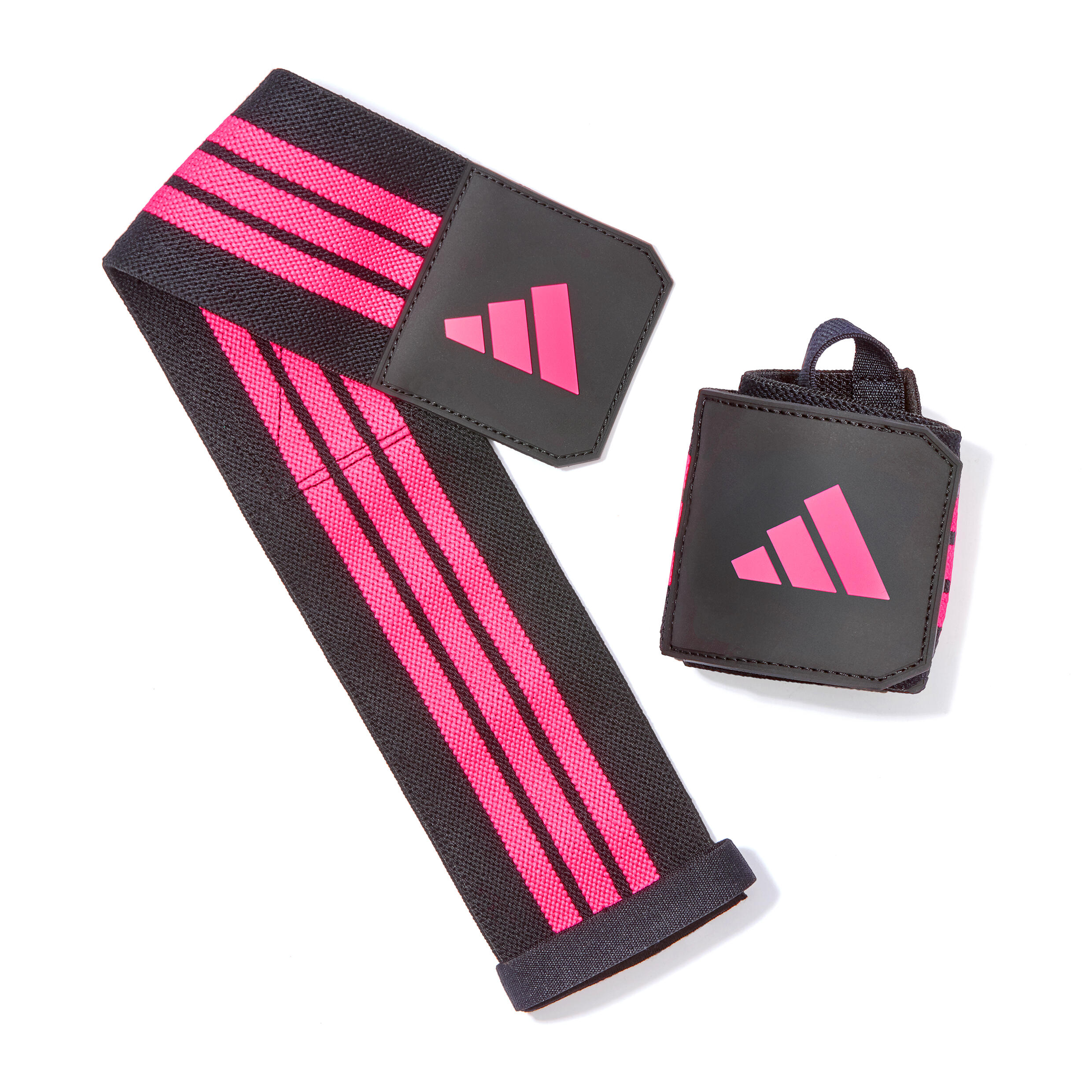 Adidas Wrist Wraps - Black/Pink 3/7