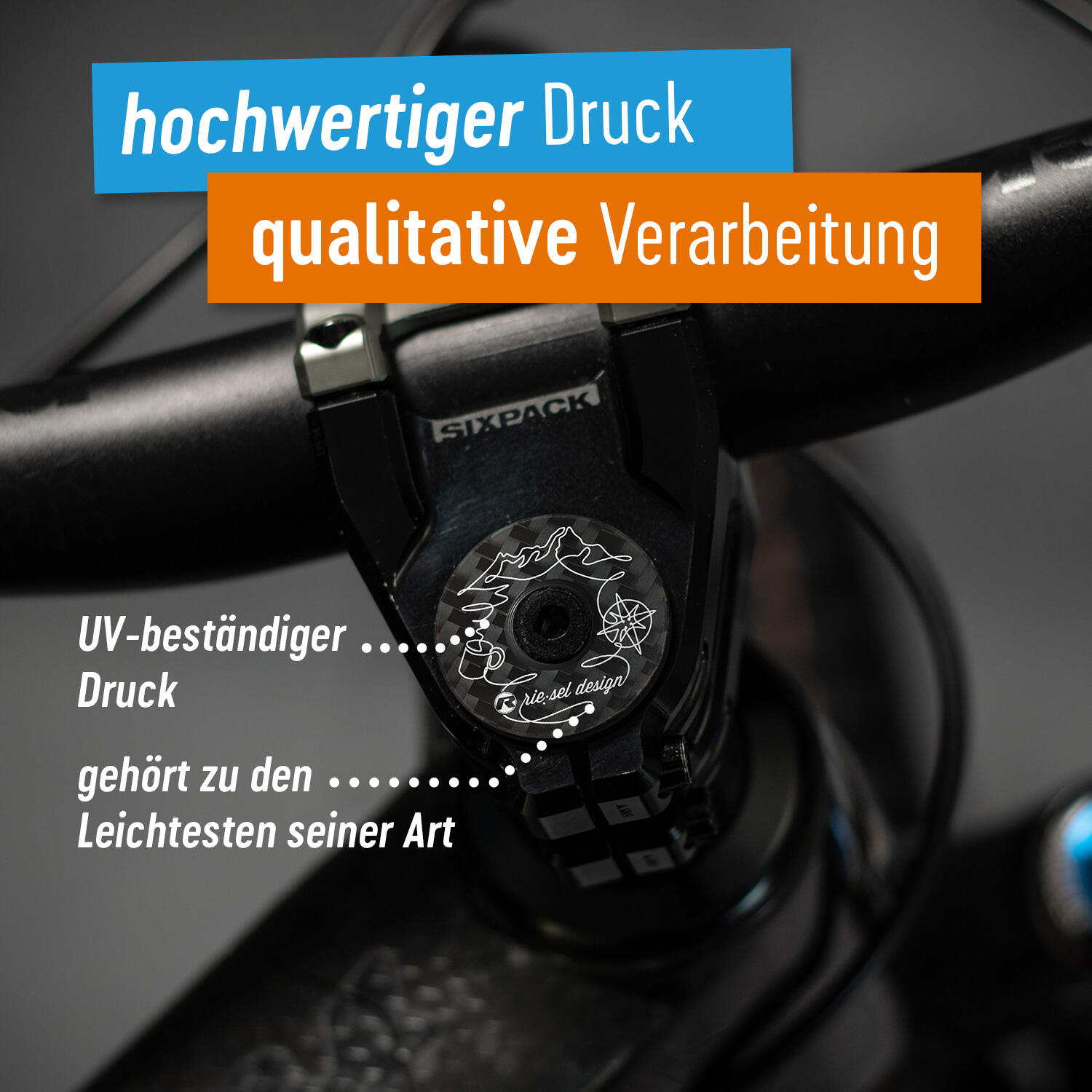 Lenkkopfabdeckung Fahrrad Riesel Design CAP journey 2/6