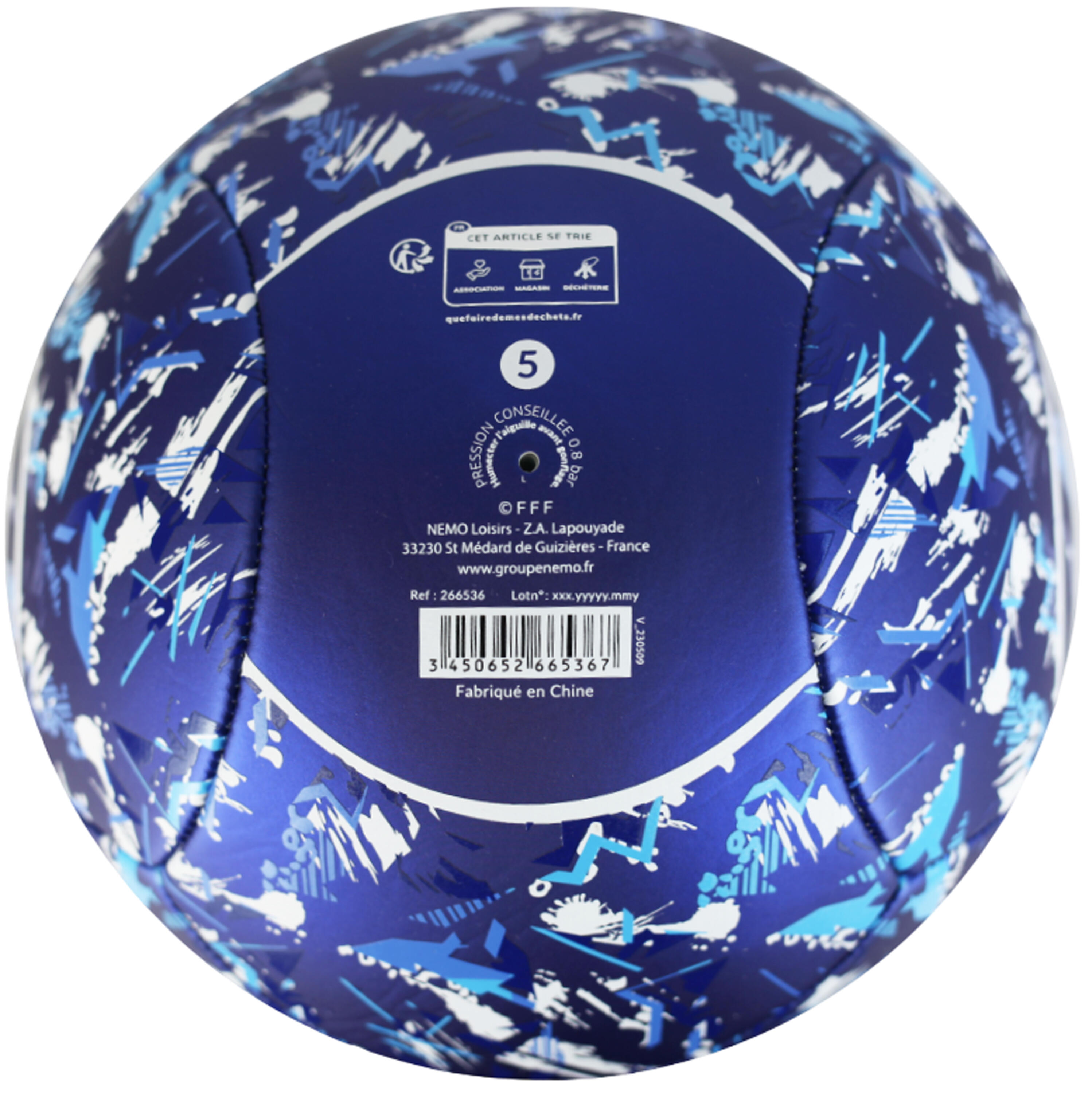 Balón de Fútbol FFF - Colección Oficial Equipo de Francia de Fútbol 4/4