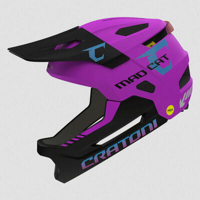 Mtb-helm voor kinderen/jongeren “madcat mips”, roze