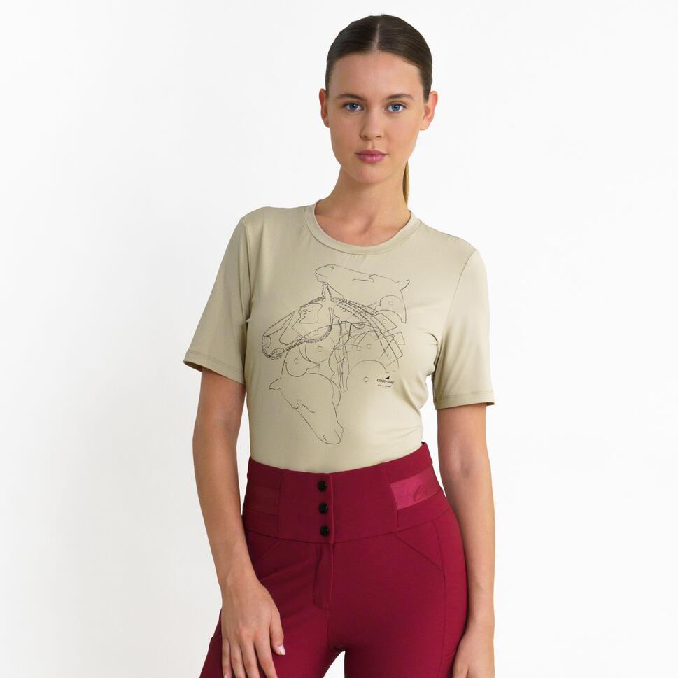 Damska koszulka do jazdy konnej Euro-Star Amelie