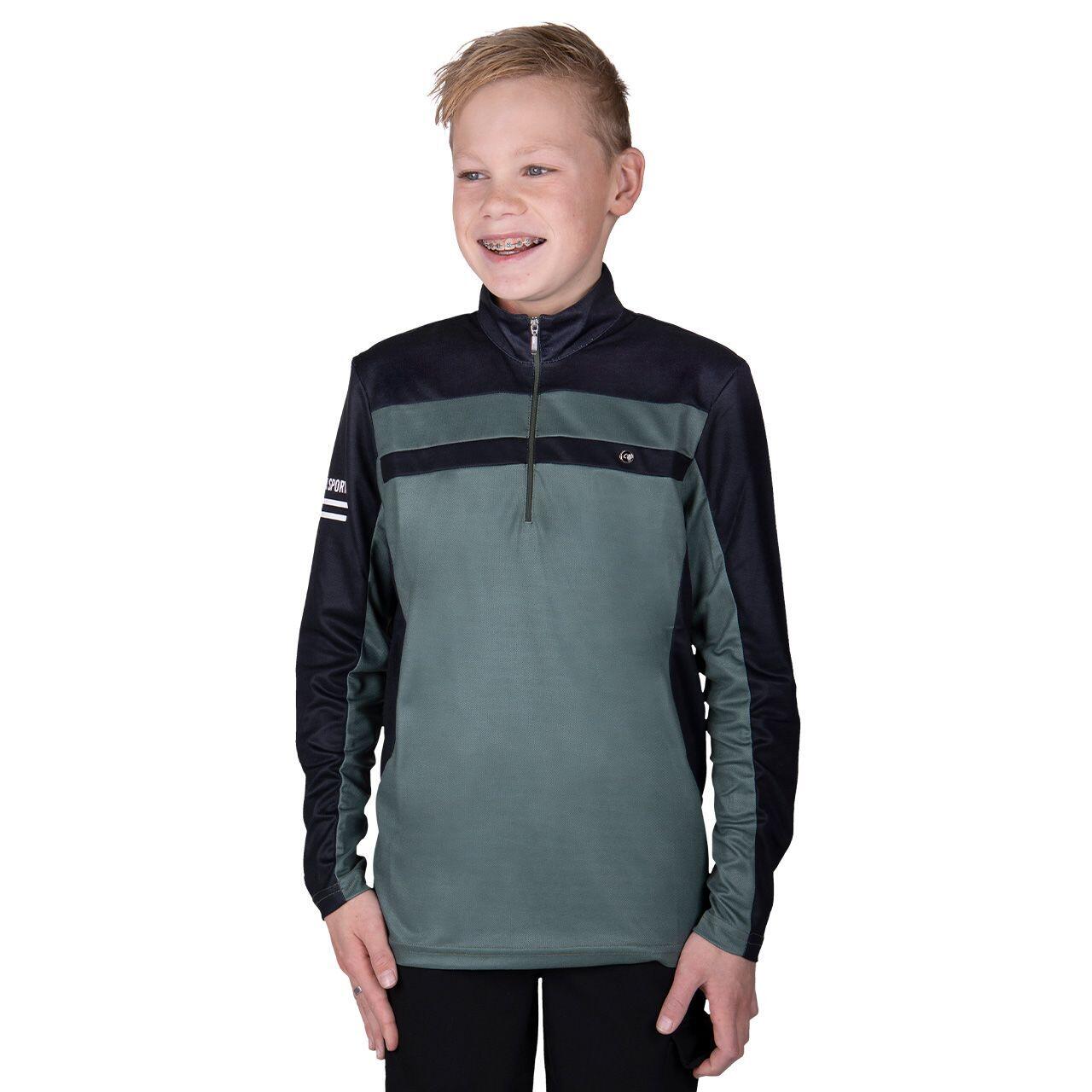 Maillot équitation manches longues enfant QHP Xavy 2/7