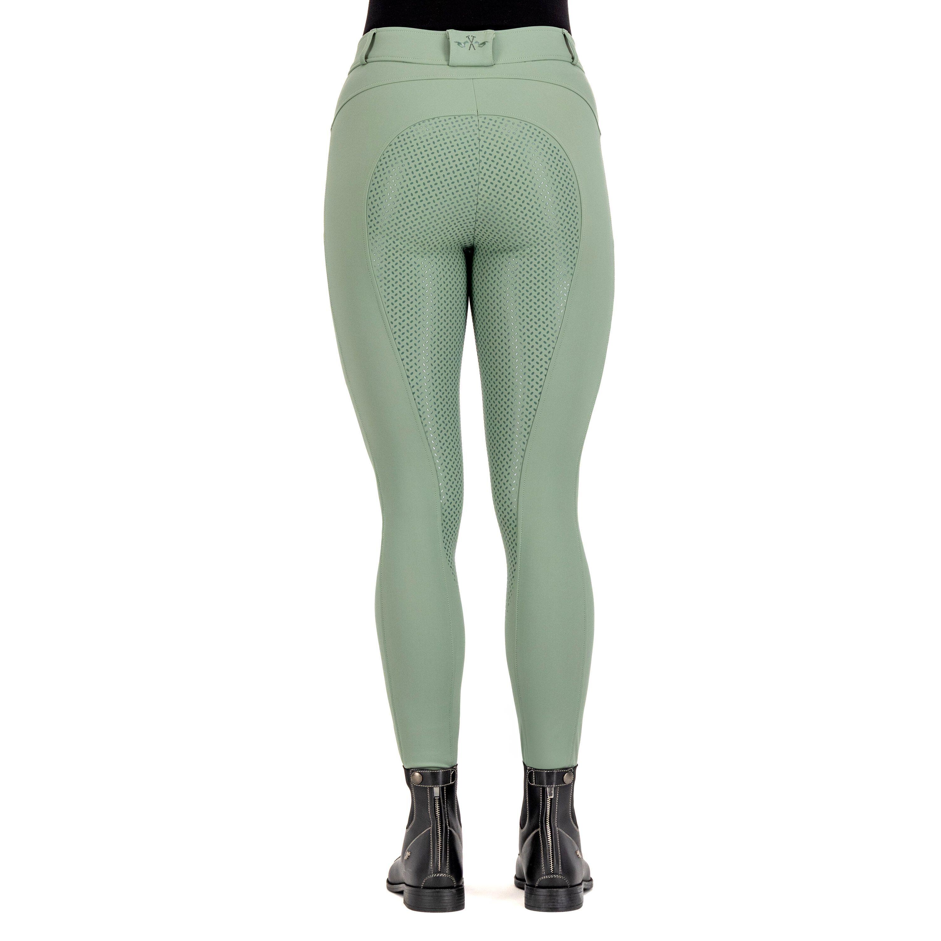 Pantaloni da equitazione full grip da donna HV Polo Favourite Sporty 2/3