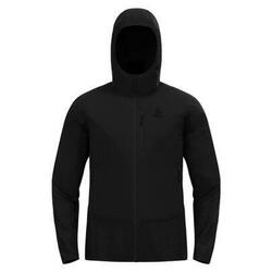 Veste Ascent Hybrid Odlo en laine mérinos - Noir