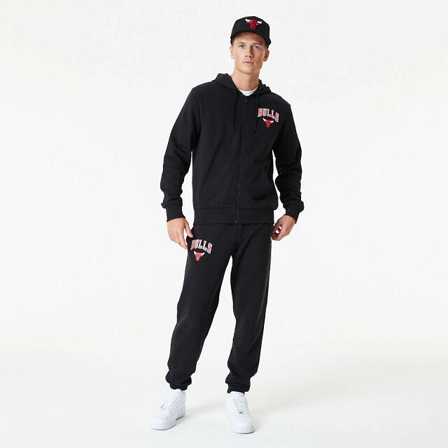 New Era - Sweatshirt À Capuche Chicago Bulls Essentials - Sweat-shirt - Noir|rouge - Decathlon
